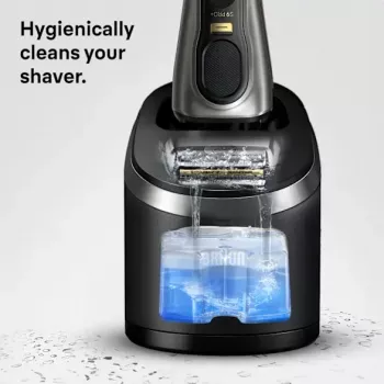Valymo kasetė BRAUN 3in1 ShaveCare 8 vnt. (mėlyna) Braun skustuvams