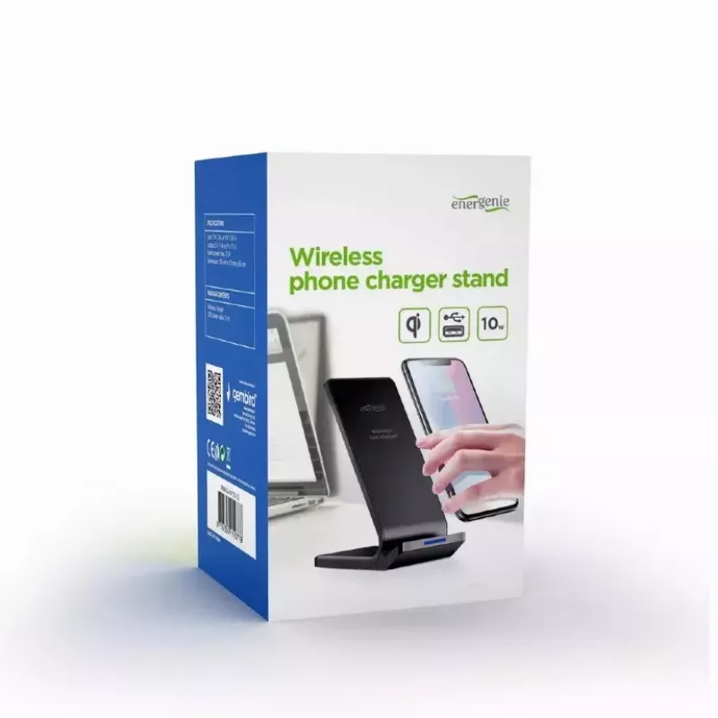 Belaidis įkroviklis Gembird EG-WPC10-02 išmaniesiems telefonams 10 W juodas