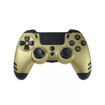 Žaidimų pultas Lexip Metaltech Wireless Controller Gold – PC, PS4, RF belaidis, Micro-USB, įmontuota LiPo baterija