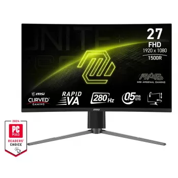 Monitorius MSI MAG 276CPXF 68,6 cm (27 colių) 1920 x 1080 pikselių Full HD LCD juodas