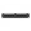 Patch Panel Lanberg PPU6-9012-B 12 prievadų, Cat6, 10 inch, juodas
