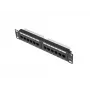 Patch Panel Lanberg PPU6-9012-B 12 prievadų, Cat6, 10 inch, juodas