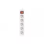 Prailginimo laidas Lanberg PS1-05F-0300-W 3m 5 kištukinių lizdų vidaus patalpoms baltas