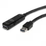 StarTech.com 10 m aktyvus USB 3.0 ilginimo kabelis - M/F, 10 m, USB A, USB A, USB 3.2 Gen 1 (3.1 Gen 1), 5 Gbit/s, juoda