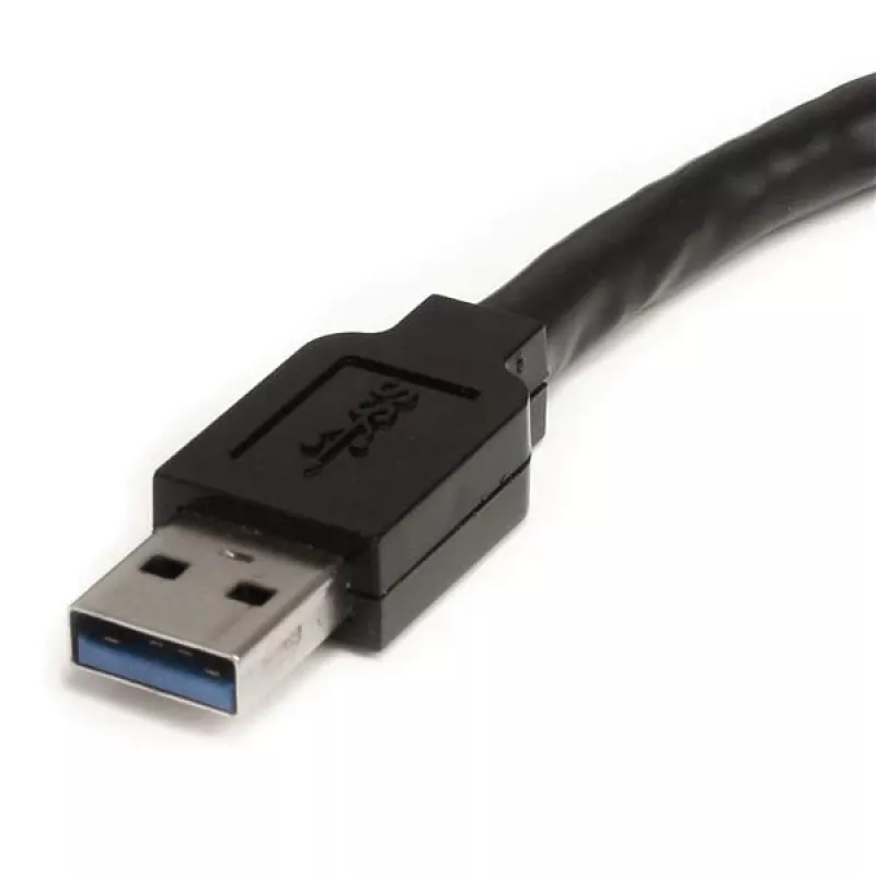 StarTech.com 10 m aktyvus USB 3.0 ilginimo kabelis - M/F, 10 m, USB A, USB A, USB 3.2 Gen 1 (3.1 Gen 1), 5 Gbit/s, juoda