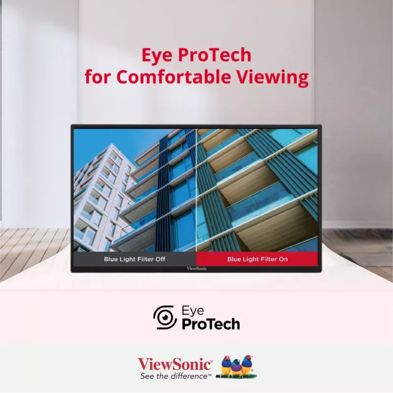 ViewSonic VA1650 nešiojamas monitorius 40,6 cm (16 inch) Full HD LED juodas