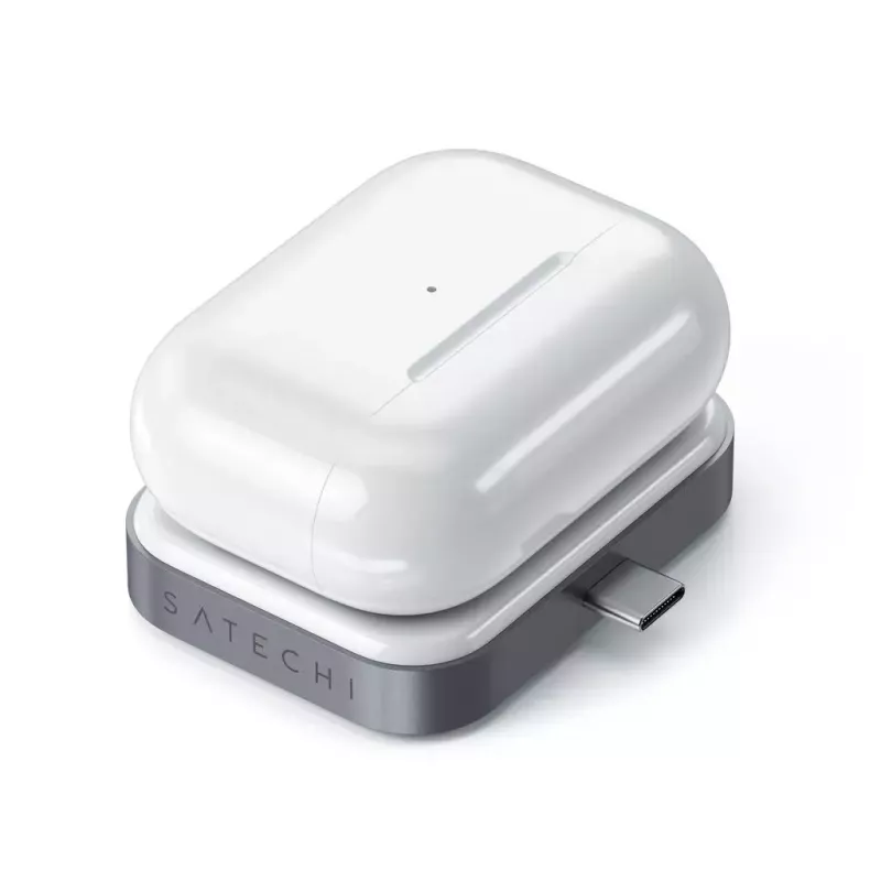 Belaidis įkroviklis ausinėms Satechi ST-TCWCDM USB-C 5 W, baltas