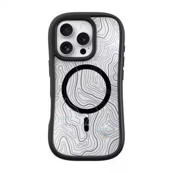 Dėklas LAUT POP ADVENTURE iPhone 16 Pro skaidrus juodas
