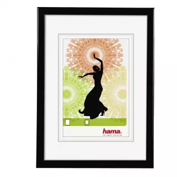 Hama Madrid Black nuotraukų rėmelis vienvietis, juodas