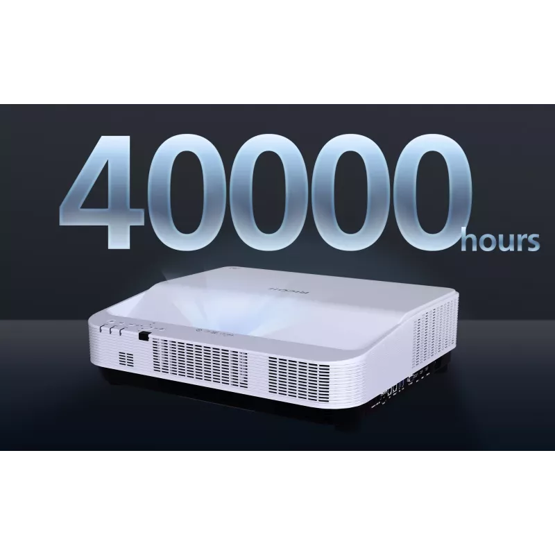 Ricoh PJ UHL3660 itin trumpo fokusavimo projektorius 6500 ANSI liumenų DLP UHD 4K (3840x2160) baltas