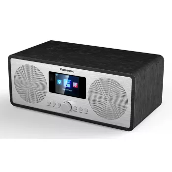 Nešiojamas radijo imtuvas Panasonic RF-D40EG-K – Skaitmeninis derintuvas, FM 87,5–108 MHz, 6 W RMS, LCD 2,4 colio, „Wi‑Fi“ / „Wi‑Fi 4“, išorinė antena, juodas