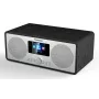 Nešiojamas radijo imtuvas Panasonic RF-D40EG-K – Skaitmeninis derintuvas, FM 87,5–108 MHz, 6 W RMS, LCD 2,4 colio, „Wi‑Fi“ / „Wi‑Fi 4“, išorinė antena, juodas