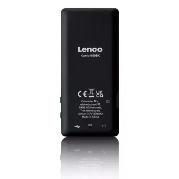 MP3 grotuvas Lenco Xemio-669BK 8 GB juodas LCD 18h grojimo