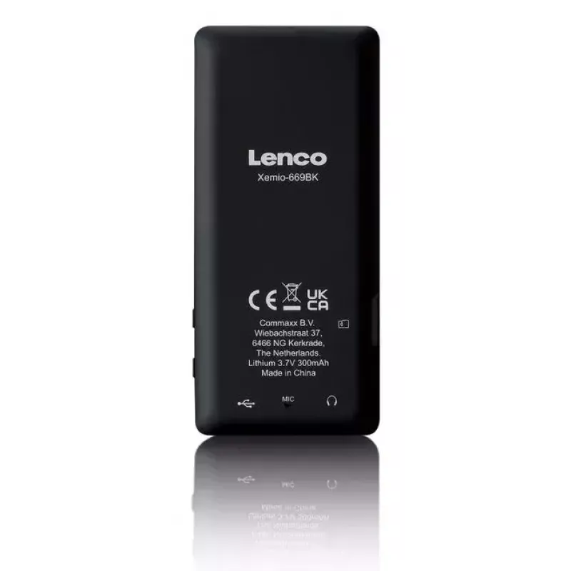 MP3 grotuvas Lenco Xemio-669BK 8 GB juodas LCD 18h grojimo