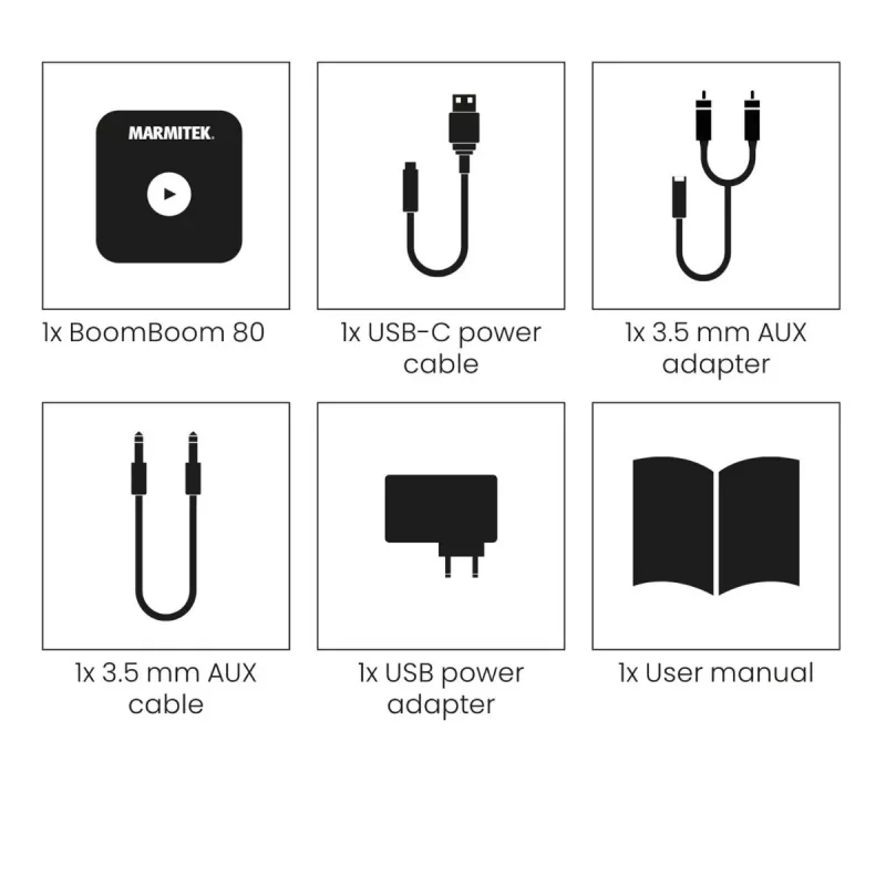 Marmitek BoomBoom 80 Bluetooth garso imtuvas su NFC