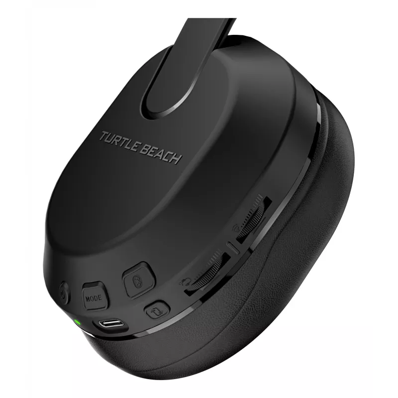 Turtle Beach Stealth 500 Black belaidės ausinės žaidimams PC, PS5, PS4 ir mobiliesiems, iki 40 val. baterija, Bluetooth