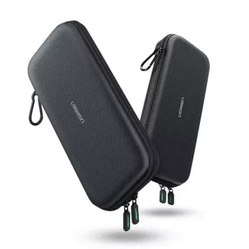 UGREEN 50974 nešiojamoji žaidimų konsolės dėklas Nintendo Switch, EVA, oksfordas, aksomas, pilka
