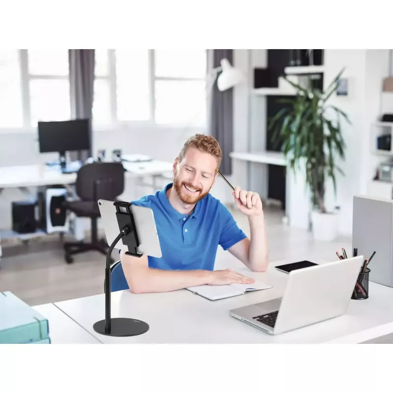 Laikiklis Durable TWIST COMBI aktyvus mobiliesiems telefonams, išmaniesiems telefonams, planšetiniams kompiuteriams, juodas
