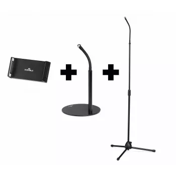 Laikiklis Durable TWIST COMBI aktyvus mobiliesiems telefonams, išmaniesiems telefonams, planšetiniams kompiuteriams, juodas