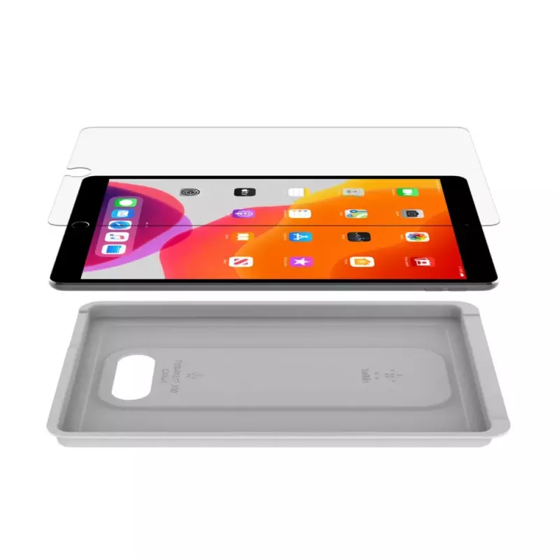 Skaidrus grūdinto stiklo apsauginis stikliukas Belkin Screenforce iPad Air 3 / iPad 7th gen / iPad Pro 10,5