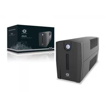 Nepertraukiamo maitinimo šaltinis Conceptronic ZEUS 650VA 360W, linijinis-interaktyvus, 2x Schuko, juodas