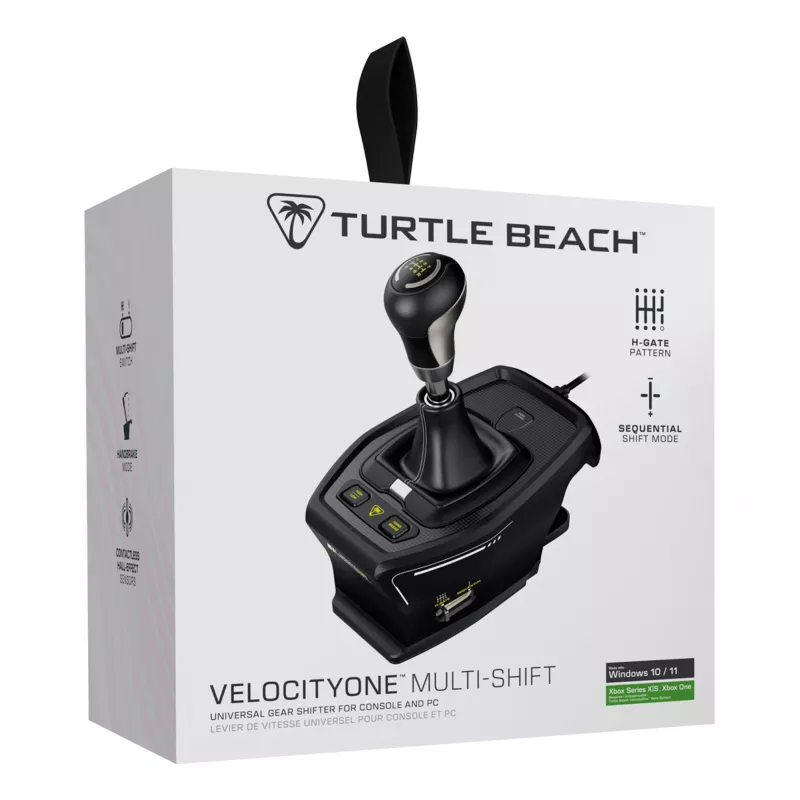 Turtle Beach VelocityOne Multi-Shift Shifter TBS-0001-05 – universalus pavarų perjungiklis ir rankinis stabdis lenktynių bei skrydžių simuliatoriams