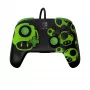 Pultelis PDP REMATCH Wired Controller 1-Up Glow in the Dark, skirtas Nintendo Switch, USB, 3 m laidas, D-pad, Home mygtukas, juoda/žalia