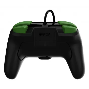 Pultelis PDP REMATCH Wired Controller 1-Up Glow in the Dark, skirtas Nintendo Switch, USB, 3 m laidas, D-pad, Home mygtukas, juoda/žalia