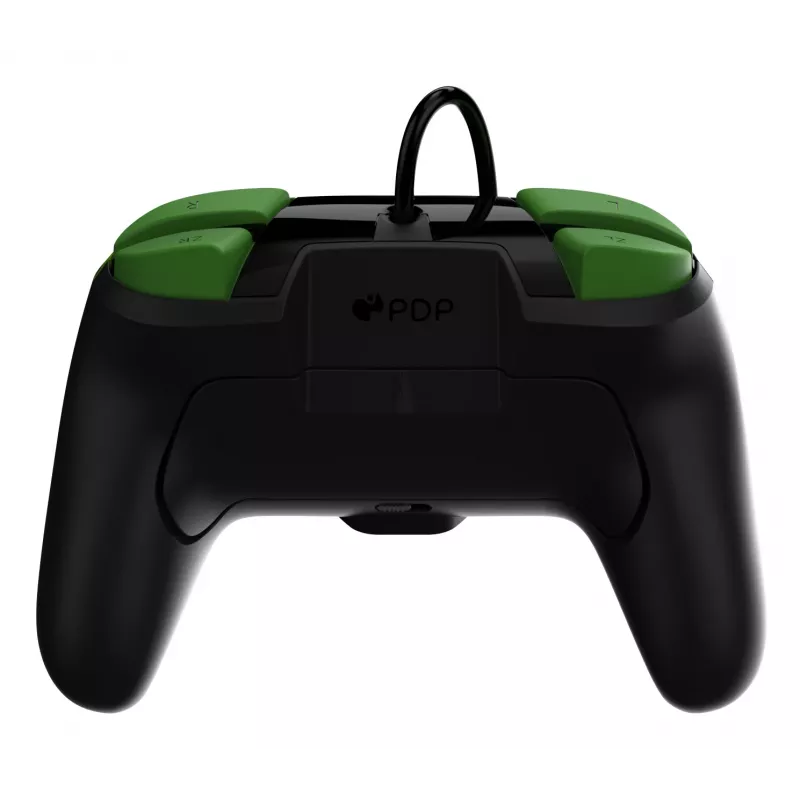 Pultelis PDP REMATCH Wired Controller 1-Up Glow in the Dark, skirtas Nintendo Switch, USB, 3 m laidas, D-pad, Home mygtukas, juoda/žalia