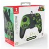 Pultelis PDP REMATCH Wired Controller 1-Up Glow in the Dark, skirtas Nintendo Switch, USB, 3 m laidas, D-pad, Home mygtukas, juoda/žalia