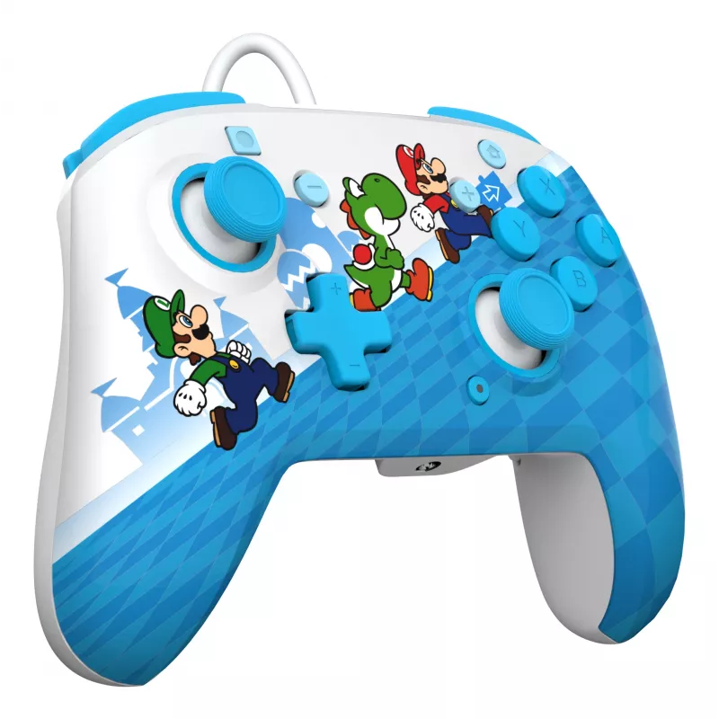 Žaidimų pultas PDP Mario Escape REMATCH laidinis USB, D-pad, Home mygtukas, įvairiaspalvis, skirta Nintendo Switch