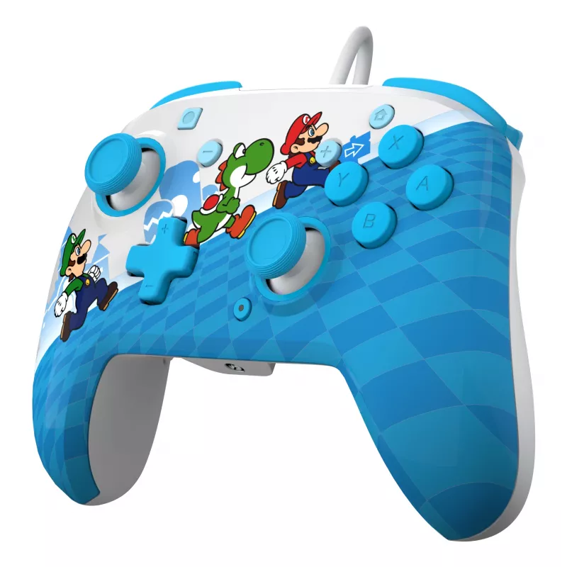 Žaidimų pultas PDP Mario Escape REMATCH laidinis USB, D-pad, Home mygtukas, įvairiaspalvis, skirta Nintendo Switch