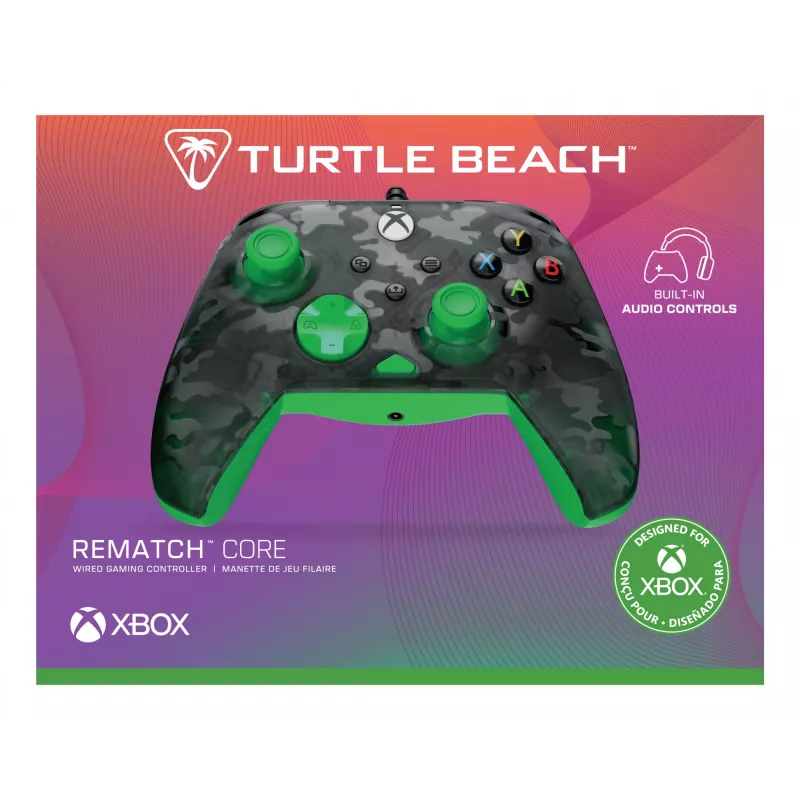 Žaidimų pultas Turtle Beach Rematch Core juoda/žalia/pilka USB laidinis