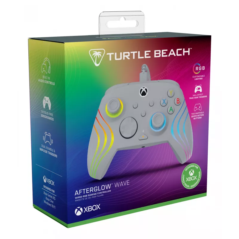 Žaidimų pultas Turtle Beach Afterglow Wave Grey USB PC Xbox Series