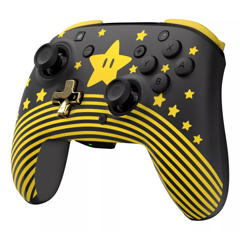Turtle Beach Rematch TBC-8101-75 belaidis pultas Nintendo Switch, Super Mario Star, juodas/geltonas
