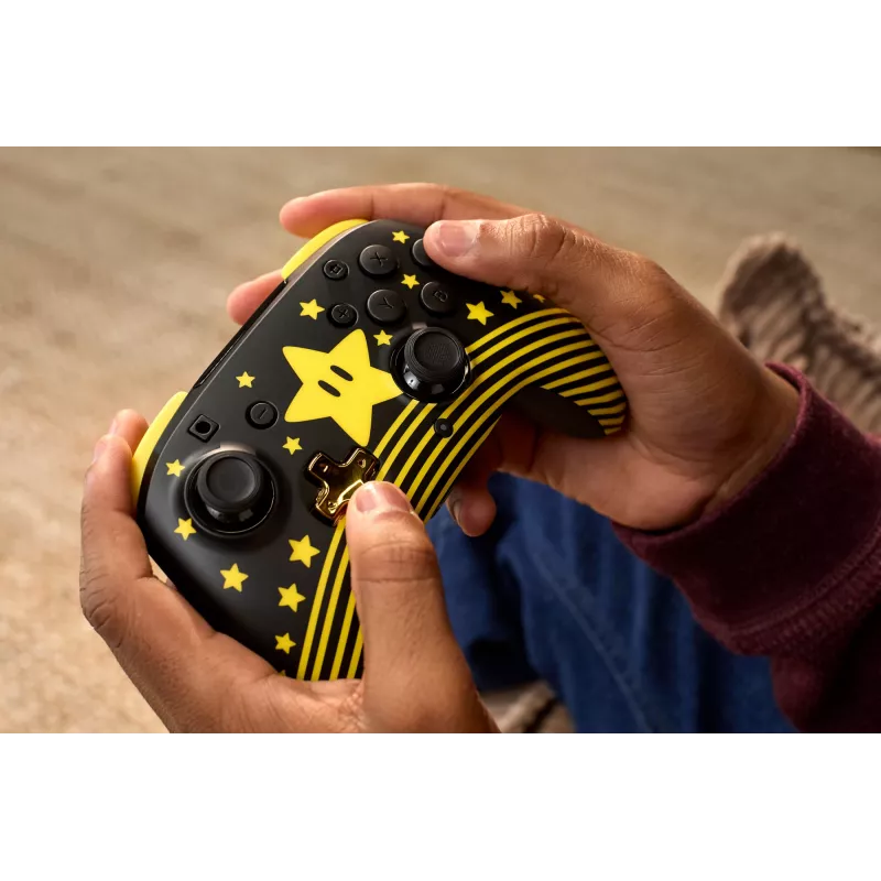 Turtle Beach Rematch TBC-8101-75 belaidis pultas Nintendo Switch, Super Mario Star, juodas/geltonas