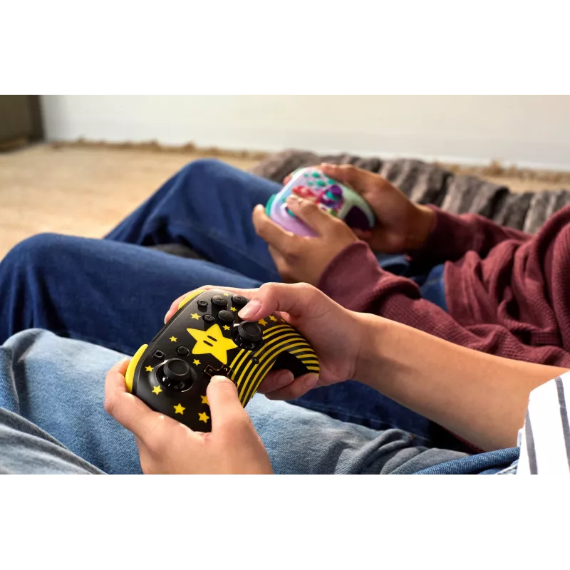 Turtle Beach Rematch TBC-8101-75 belaidis pultas Nintendo Switch, Super Mario Star, juodas/geltonas