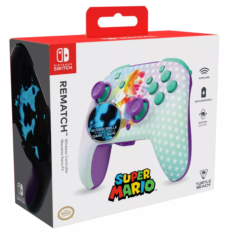 Žaidimų pultas Turtle Beach Rematch įvairiaspalvis Bluetooth, skirtas Nintendo Switch