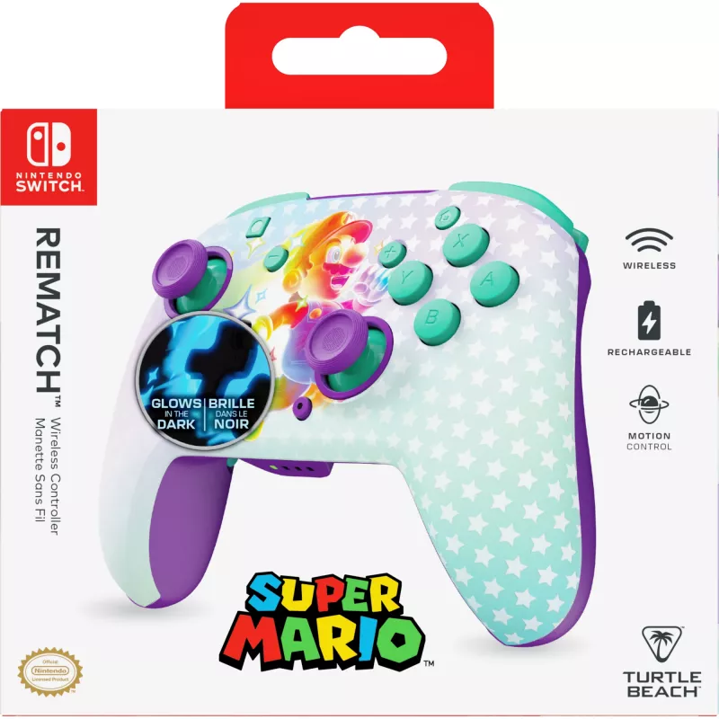 Žaidimų pultas Turtle Beach Rematch įvairiaspalvis Bluetooth, skirtas Nintendo Switch