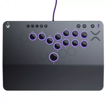 PDP Victrix Pro KO Leverless Fight Stick pilka USB kovų valdiklis PC, Xbox Series S, Xbox Series X