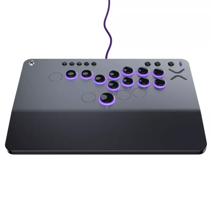 PDP Victrix Pro KO Leverless Fight Stick pilka USB kovų valdiklis PC, Xbox Series S, Xbox Series X