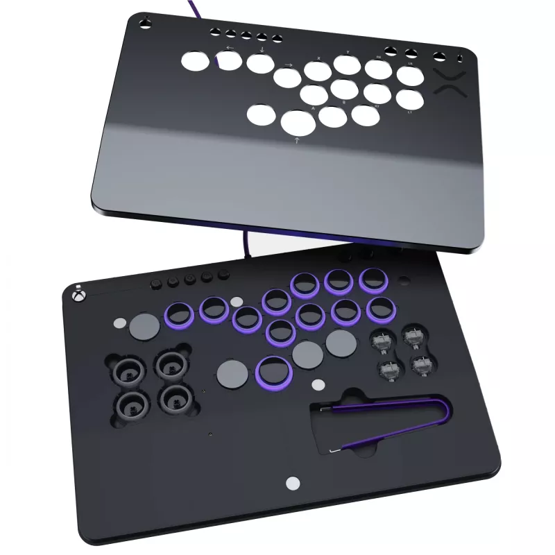 PDP Victrix Pro KO Leverless Fight Stick pilka USB kovų valdiklis PC, Xbox Series S, Xbox Series X