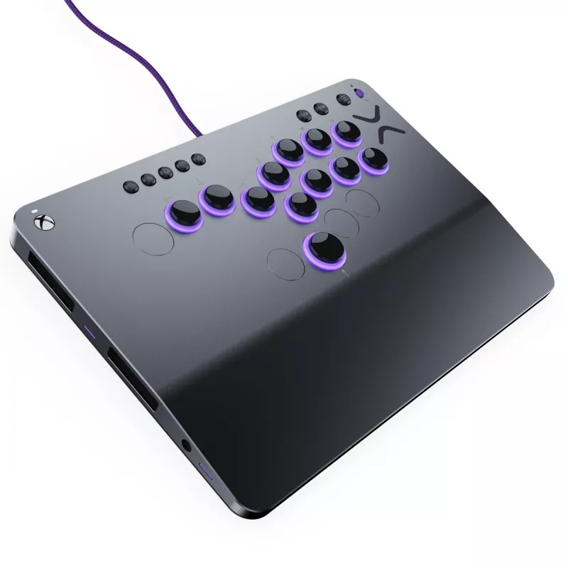 PDP Victrix Pro KO Leverless Fight Stick pilka USB kovų valdiklis PC, Xbox Series S, Xbox Series X