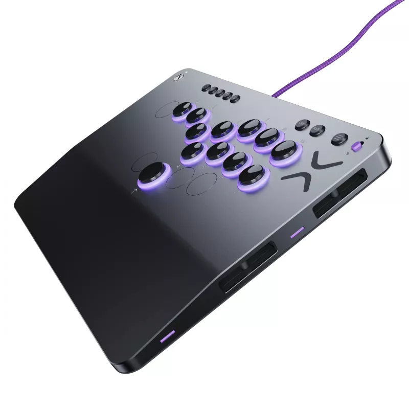 PDP Victrix Pro KO Leverless Fight Stick pilka USB kovų valdiklis PC, Xbox Series S, Xbox Series X