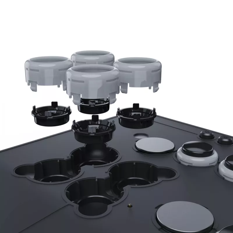 PDP Victrix Pro KO Leverless Fight Stick pilka USB kovų valdiklis PC, Xbox Series S, Xbox Series X
