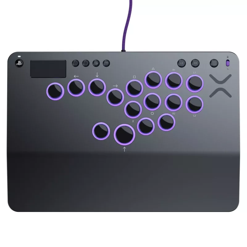 PDP Victrix Pro KO Leverless Fight Stick pilka USB kovų valdiklis PC, PlayStation 4, PlayStation 5