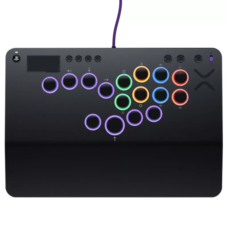 PDP Victrix Pro KO Leverless Fight Stick pilka USB kovų valdiklis PC, PlayStation 4, PlayStation 5