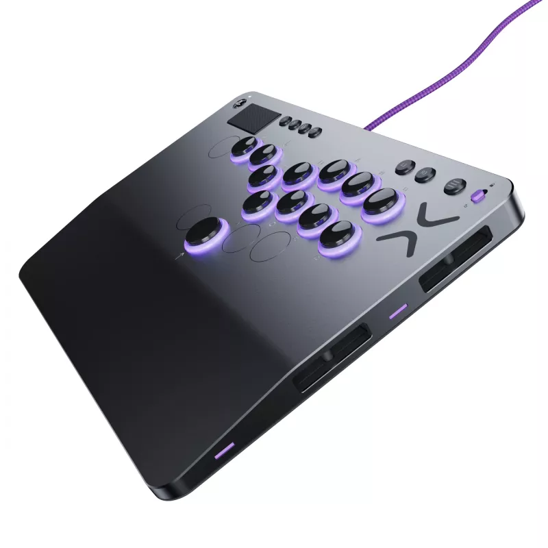 PDP Victrix Pro KO Leverless Fight Stick pilka USB kovų valdiklis PC, PlayStation 4, PlayStation 5