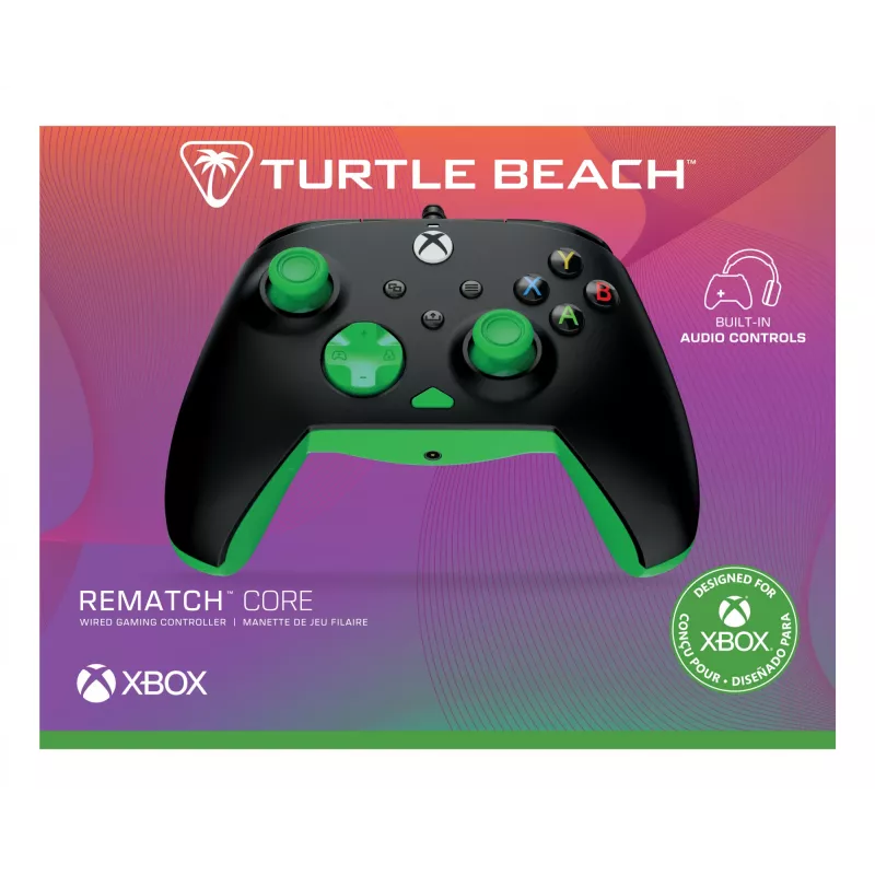 Žaidimų pultas Turtle Beach Rematch Core juodas žalias USB laidinis PC Xbox