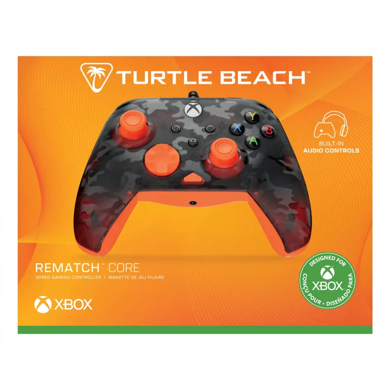 Žaidimų pultas Turtle Beach Rematch Core juodai pilkai oranžinis USB laidinis